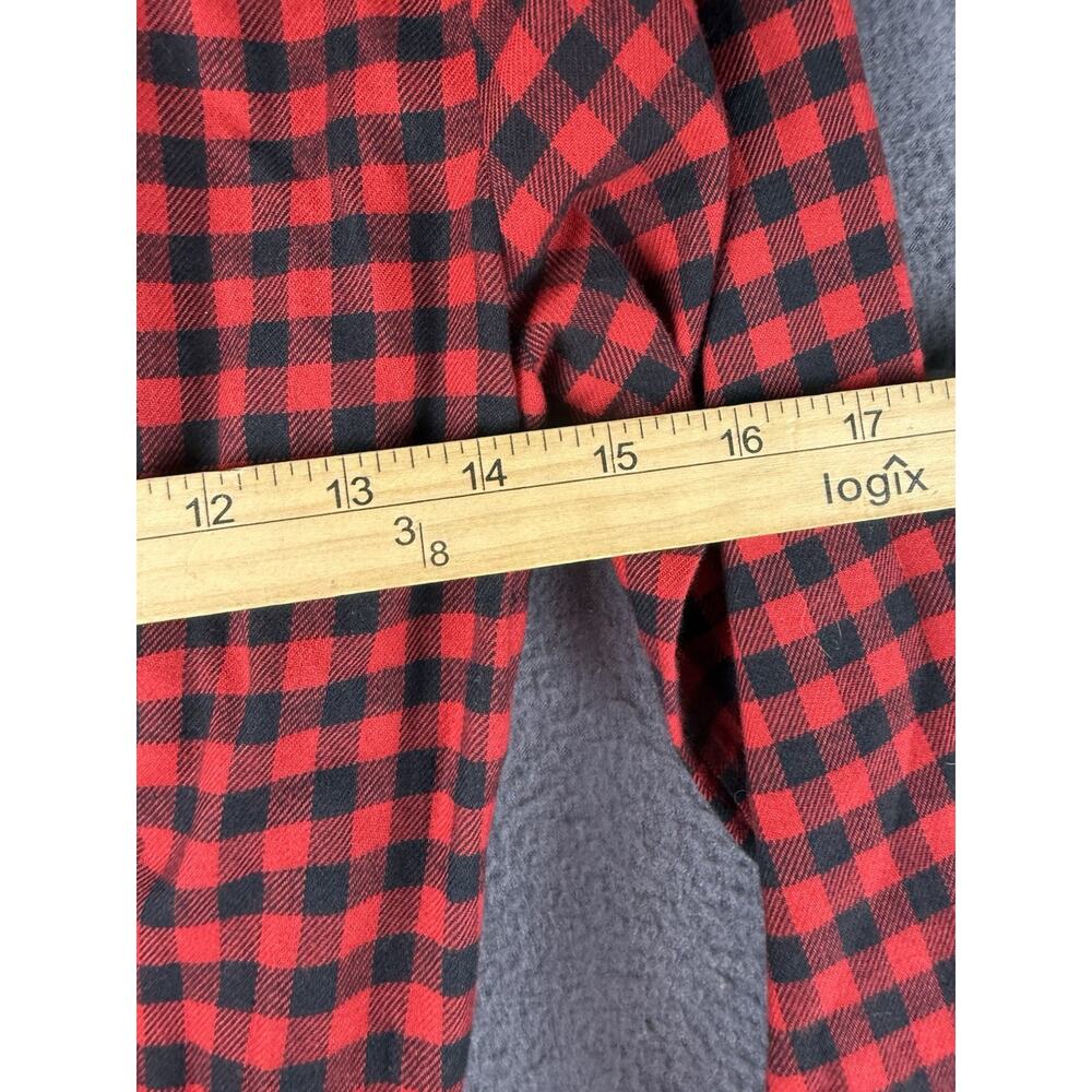 Brooks Brothers Black Red Buffalo Plaid Cotton Shirt Dress Size 2 Long Sleeve - Picture 8 of 10